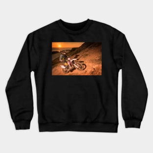 Enduro bike rider Crewneck Sweatshirt